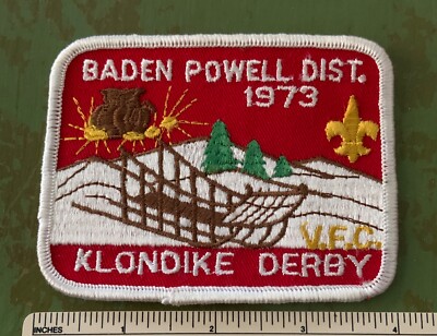 VTG 1973 BADEN POWELL DISTRICT Valley Forge Council Klondike Derby PATCH Winter