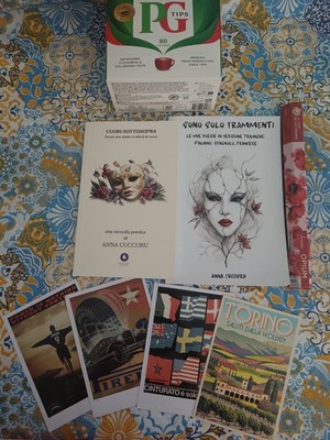 PG TIPS 80 TEA BAGS + 2 POETRY BOOKS + LA CASA DE LOS AROMAS