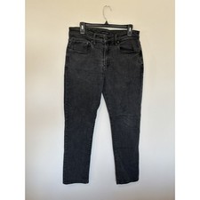 Lucky Brand 223 Straight Mens Black Faded Jea...