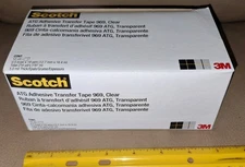 3M Scotch ATG 969 Adhesive Transfer Tape 12 Rolls 1/2" x 18 yds. 1 carton