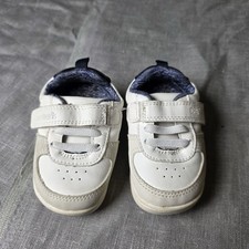Carter’s Baby Sneakers White Gray Size 4.5 Infant Shoes