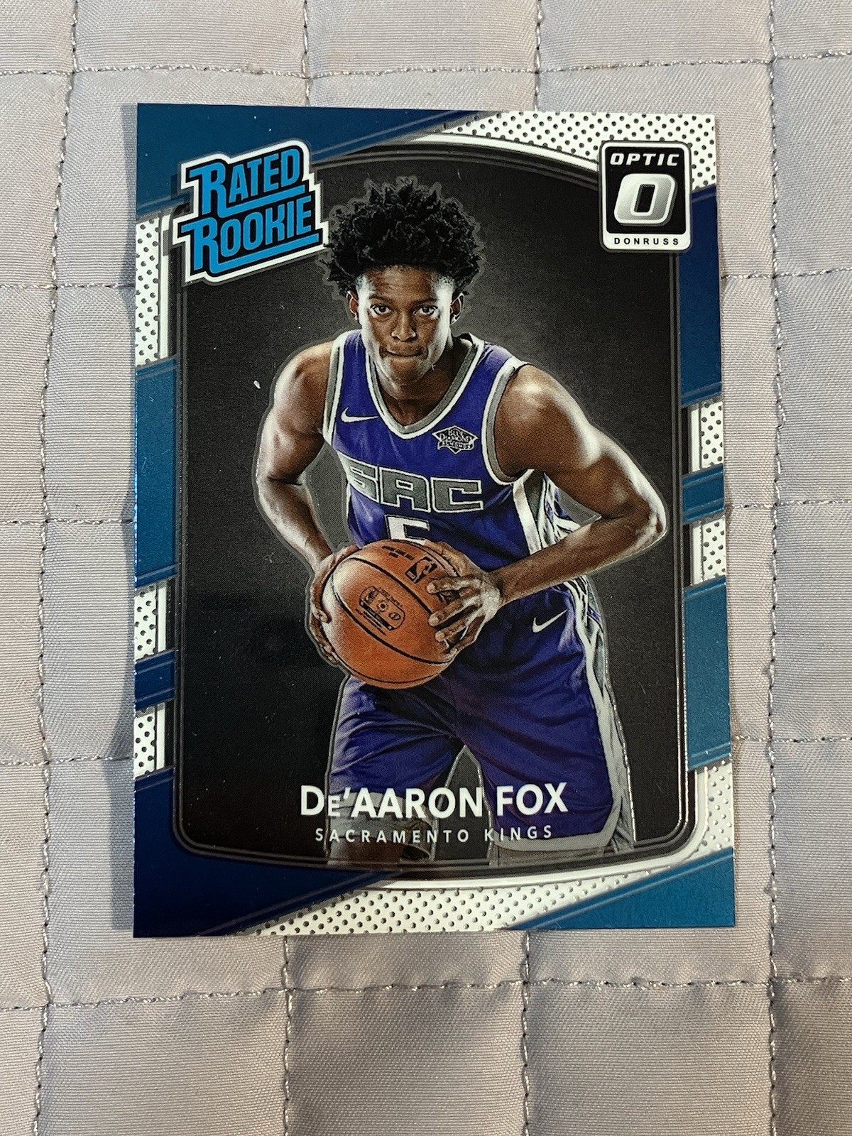 De'Aaron Fox 2017-18 Optic Rated Rookie #196 Rookie Card RC (C)