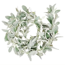 Artificial Flocked Lambs Ear Garland - 2Meter Soft Faux Vine Greenery and5165