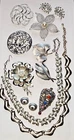Crown Trifari Coro Lisner Sarah C.  Vintage Shimmering Silvertone Lot 13 Pcs.