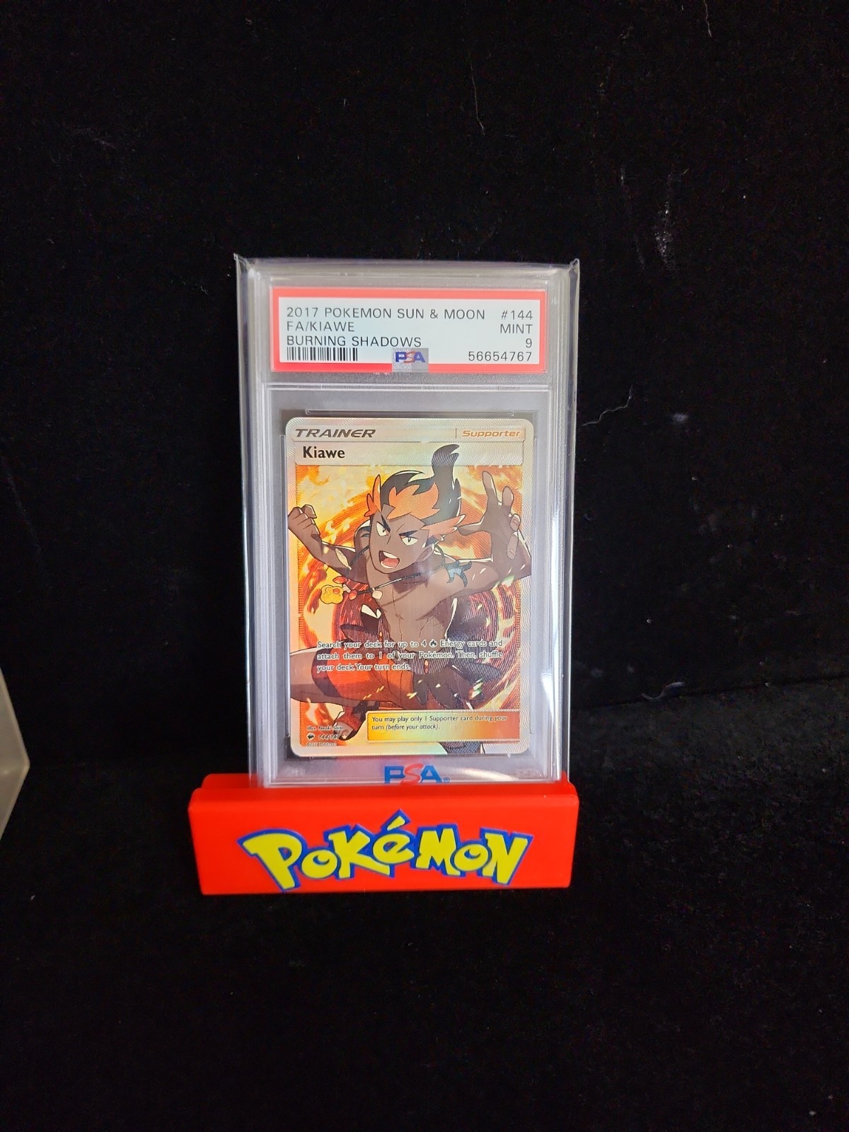 Kiawe (Full Art) 144/147 Sm-Burning Shadows Holo PSA 9
