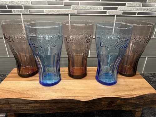 Vintage 2009 Coca-Cola McDonald's Promotional 12 Oz. Glass Color: Amber / Brown