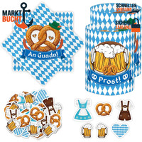Servietten 20 StüCk Blau Weiß Tischdeko Windlicht Konfetti Oktoberfest Geschenk