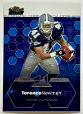 Terence Newman 2003 Topps Finest Rookie Card #79 Dallas Cowboys RC. rookie card picture