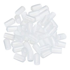 50pcs Rubber End Caps 10mm 3/8" Bolt Cap Cover Screw Thread Protectors Clear