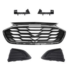 Front Bumper Grille Assembly Kit For 2019 Chevy Cruze Black & Chrome 42674397