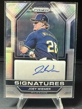 Joey Wiemer 2023 Panini Prizm Signatures Silver Prizm Auto SIG-JW