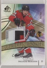 2020-21 SP Game Used Authentic Rookies Gold 5/65 Nicolas Beaudin #141 Patch 0gn4