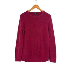 J.Crew Women's Merino Wool Alpaca Blend Sweater Red Small Minimalist NWT