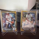 Topps 2025-26 Bowman Chrome Sebastian Wilkins Duke True Gold Auto /50 Geo + Base