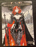 Black Knight Revised Hand Drawn Altered Art Magic Gathering Fire Anime MTG