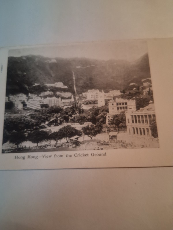 Real Photo Antique Picture Postcard Hong Kong From Cricket Ground 1920 To 1930