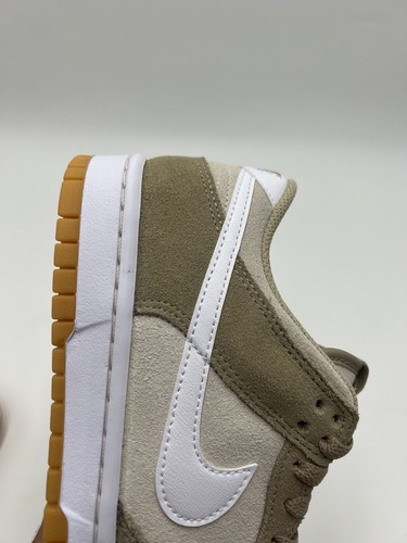 Nike Dunk Low SE Trainers UK6 Ivory Khaki Suede Sports Shoes Y2K Retro Gum - Picture 13 of 13
