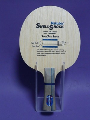 Nittaku SHELL SHOCK Super Shell Table Tennis Wood, Table Tennis TT Wood Concave 87g