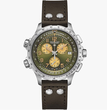 Hamilton H77932560 Khaki Aviation X-Wind GMT Chrono 46mm Quartz Men's Watch