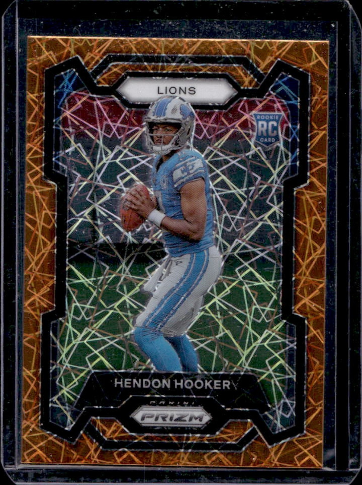 2023 Panini Prizm Hendon Hooker RC Lazer Rookie #329 Lions