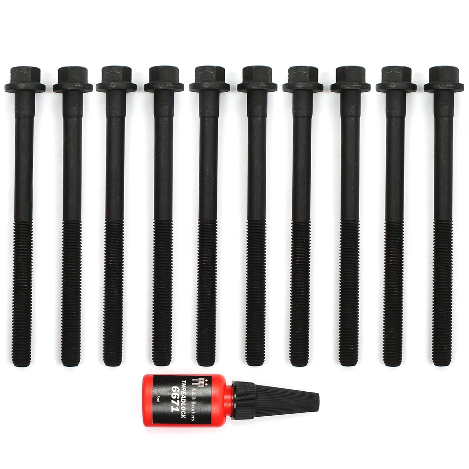 Cylinder Head Bolts For 92-04 Ford Escort Focus Mercury Tracer 1.9L 2.0L SOHC 8V Foto 2 de 3