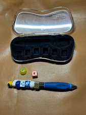 Lego Building  Block Style Customizable Pen Set w/ Interchangeable Cubes  Case