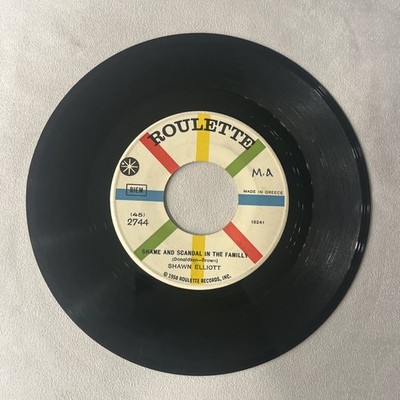 Shawn Elliott 45 - Shame and Scandal in the Familly My Girl - Sandy Is Her Name