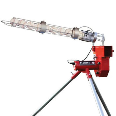 Variable Speed 52 MPH Real Baseball Pitching Machine with Auto Ball Feeder