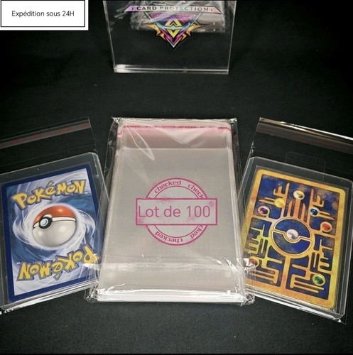 Lot de 100 Protection pour carte magnétique aimantée 35 PT One Touch Anti-UV Neuf - Collection
