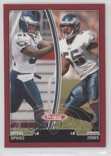 2007 Topps Total Red Takeo Spikes Dhani Jones #424 0r5