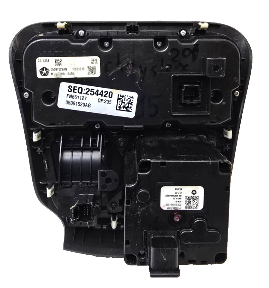 Chrysler 200 2015-2017 aire acondicionado calefacción climatización control de temperatura con palanca de cambios OEM Foto 3 de 4