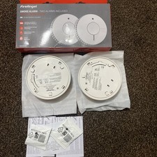 Image of FireAngel FA6620-R-T2 Optical Smoke Alarm 2 Pack 10 Year Battery