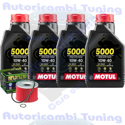 Set Service Öl Motul 5000 10W40 + Filter für Honda CB750 F F1 F2 � 1977>1978