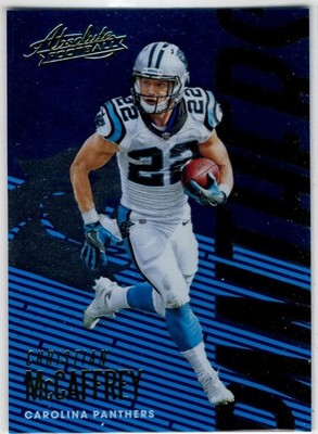 2018 Panini Absolute Football Christian McCaffrey No. 14 Carolina Panthers