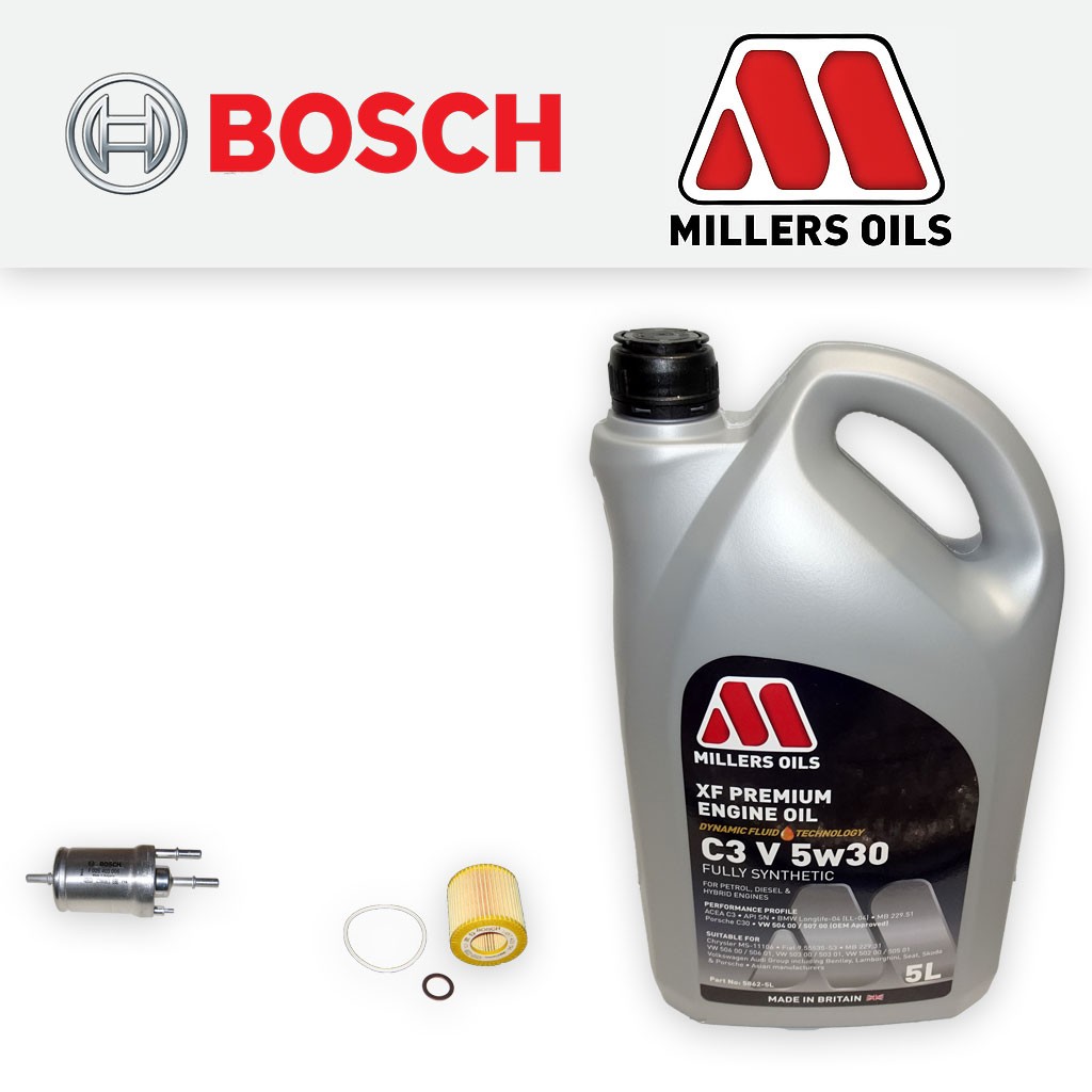 SERVICE KIT for SKODA FABIA (5J) 1.2 OIL FUEL FILTERS +5w30 XF OIL (2006-2014)