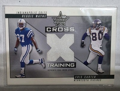 2001 Leaf Rookies & Stars Cross Training CT-9 Wayne Carter Dual Jersey /100