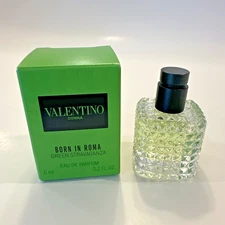 NIB Valentino Born in Roma Green Stravaganza Eau de Parfum Mini .20 fl oz Fluid