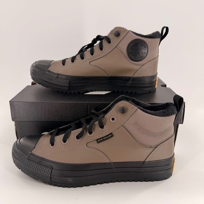 Converse Malden Street Boot Mid Classic Taupe Black Water Repellent A14619C Mens