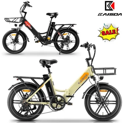 KAISDA E-Bike 20 Zoll Klapprad Elektrofahrrad 36V 20.8Ah DualAkku Electric Bike Fatbike