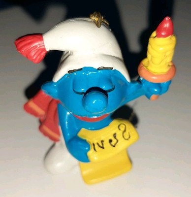 51905 Weihnachts Schlumpf mit Kerze und Schnur Schlümpfe