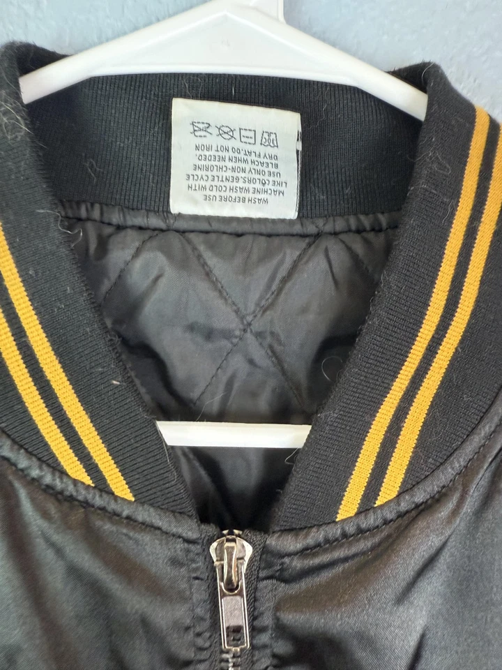 Jaqueta Mint Worldwide XL bordada tigre Varsity bombardeiro cetim - Imagem 4 de 4