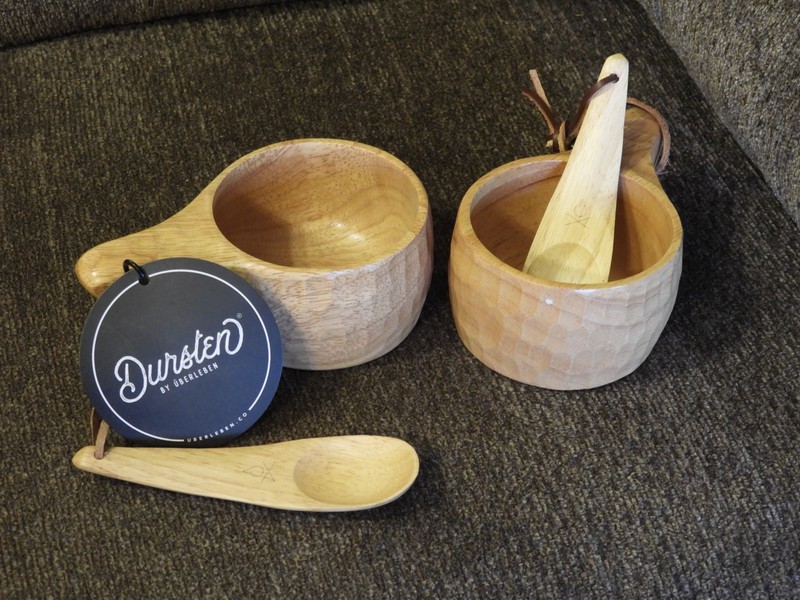 Dursten by Uberleben Handcrafted Traditional Wooden Cups & Spoons
