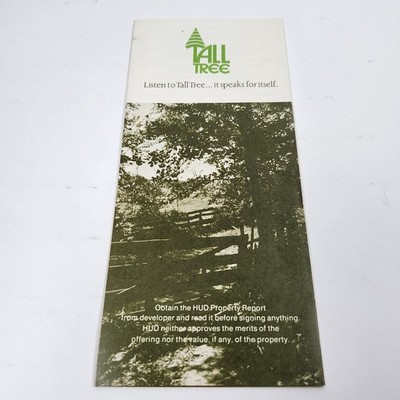 Tall Tree Lake Cypress Springs Texas Real Estate Foldout Sales Brochure Map