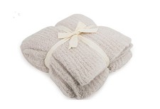 Barefoot Dreams  CozyChic  Ribbed Throw, Almond, 54"x72" 54"x72"