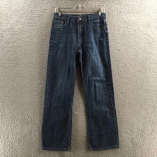 Flypaper Boot Cut Denim Jeans Womens 16 Blue Cotton Mid Rise Zip Fly Casual