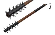 custm Handmade Warrior Medieval Spiked Solid Metal Iron Mace 27" Wooden Vintage