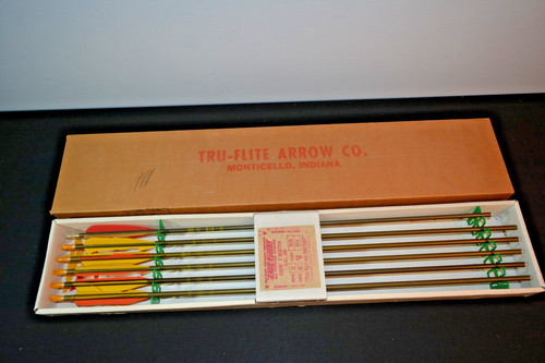 True Flight Aluminum Arrows 6-Pack 30.5″  Gamelite Original Box 1 is 28.5"