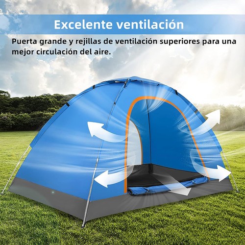 2-3 Man Automatic Instant Double Layer Pop Up Camping Tent Waterproof Outdoor UK - Picture 12 of 16