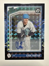 2024 Panini Donruss Optic Cade Horton 133 Rated Prospect Auto Black Finite #1/1