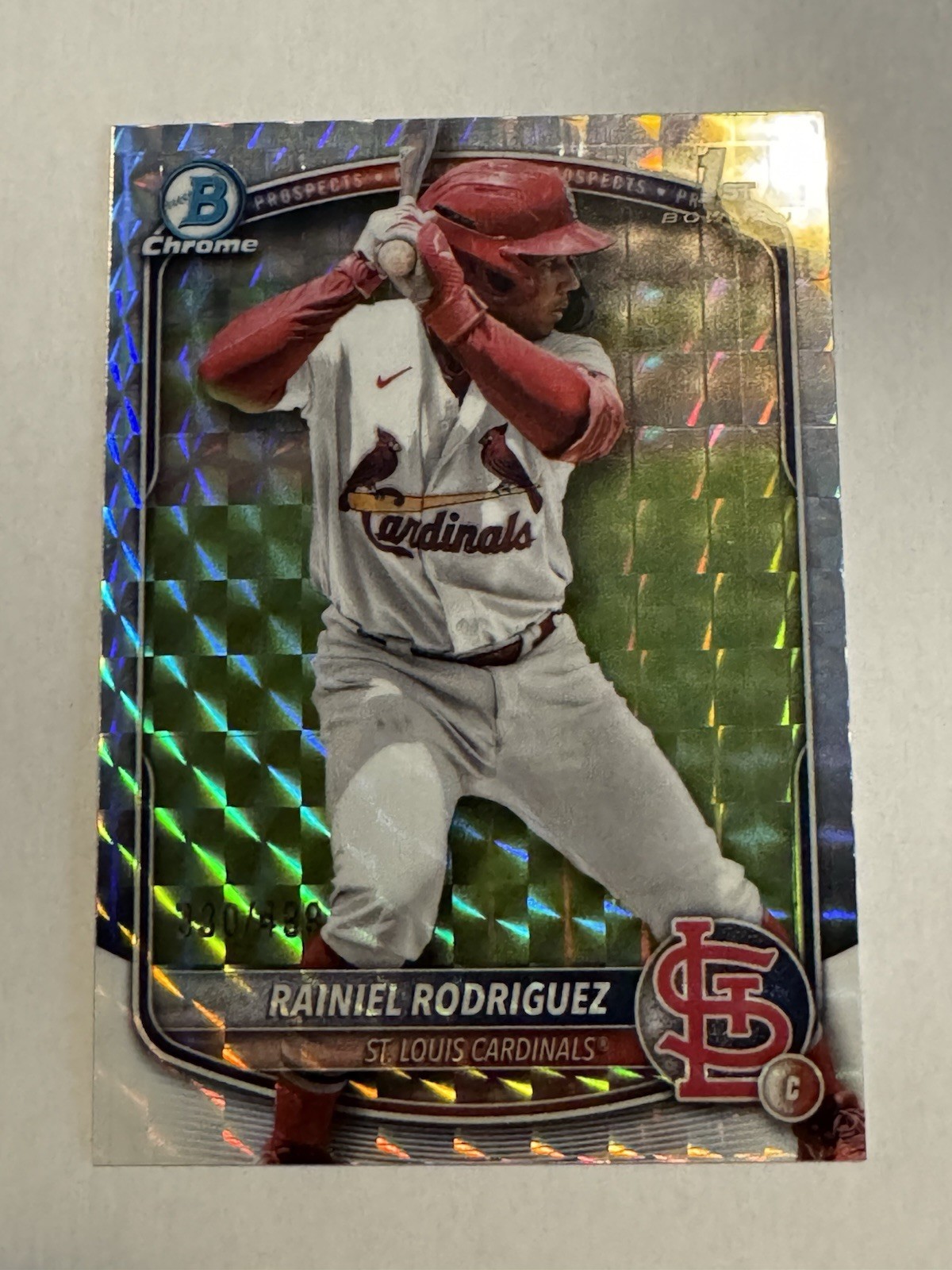 2025 Bowman Chrome Rainiel Rodriguez BCP-200 Geometric Refractor /499 1st RC SP